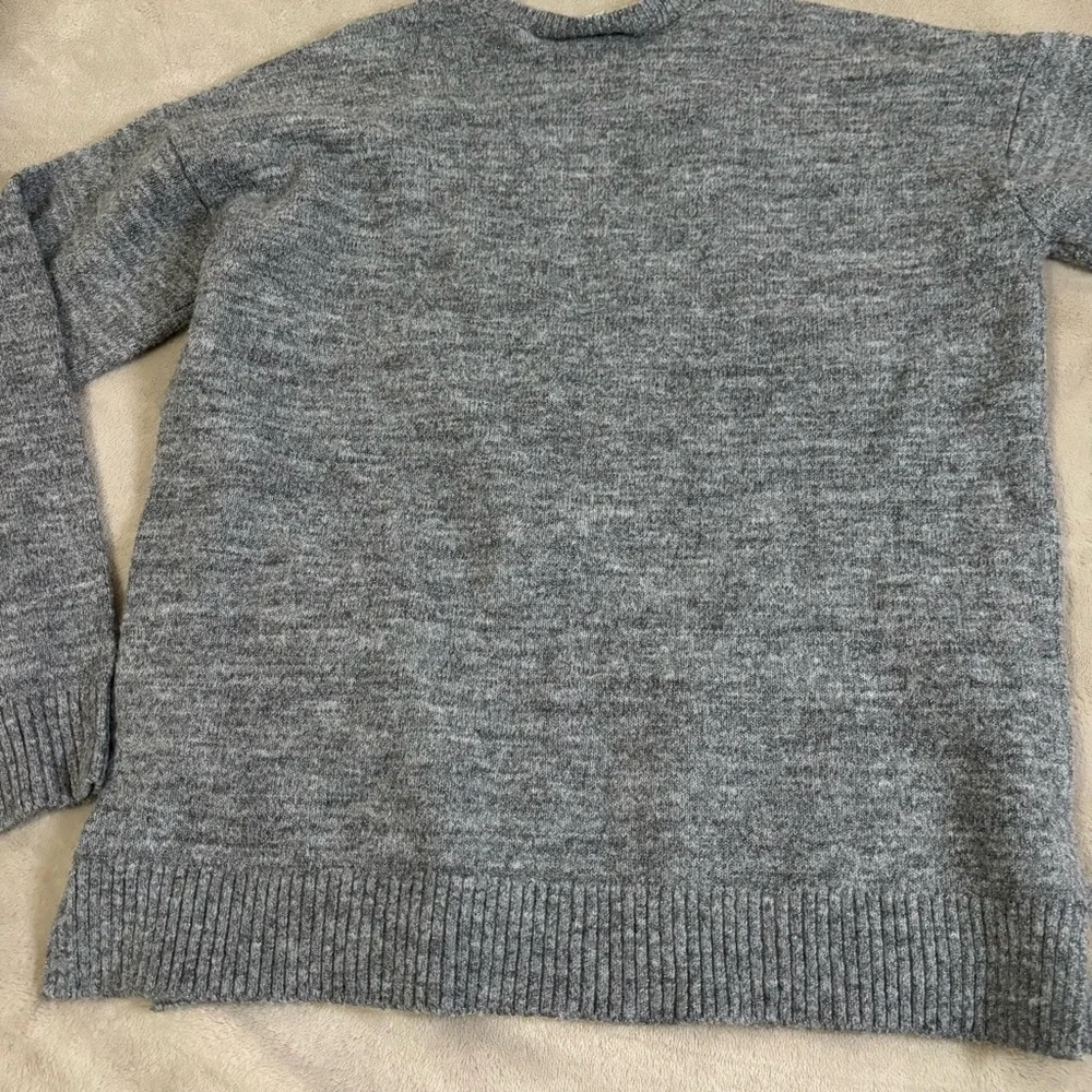 The Children’s Place Gray Sweater with Sequin Unicorn Design